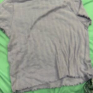 Gray Short Sleeve Top